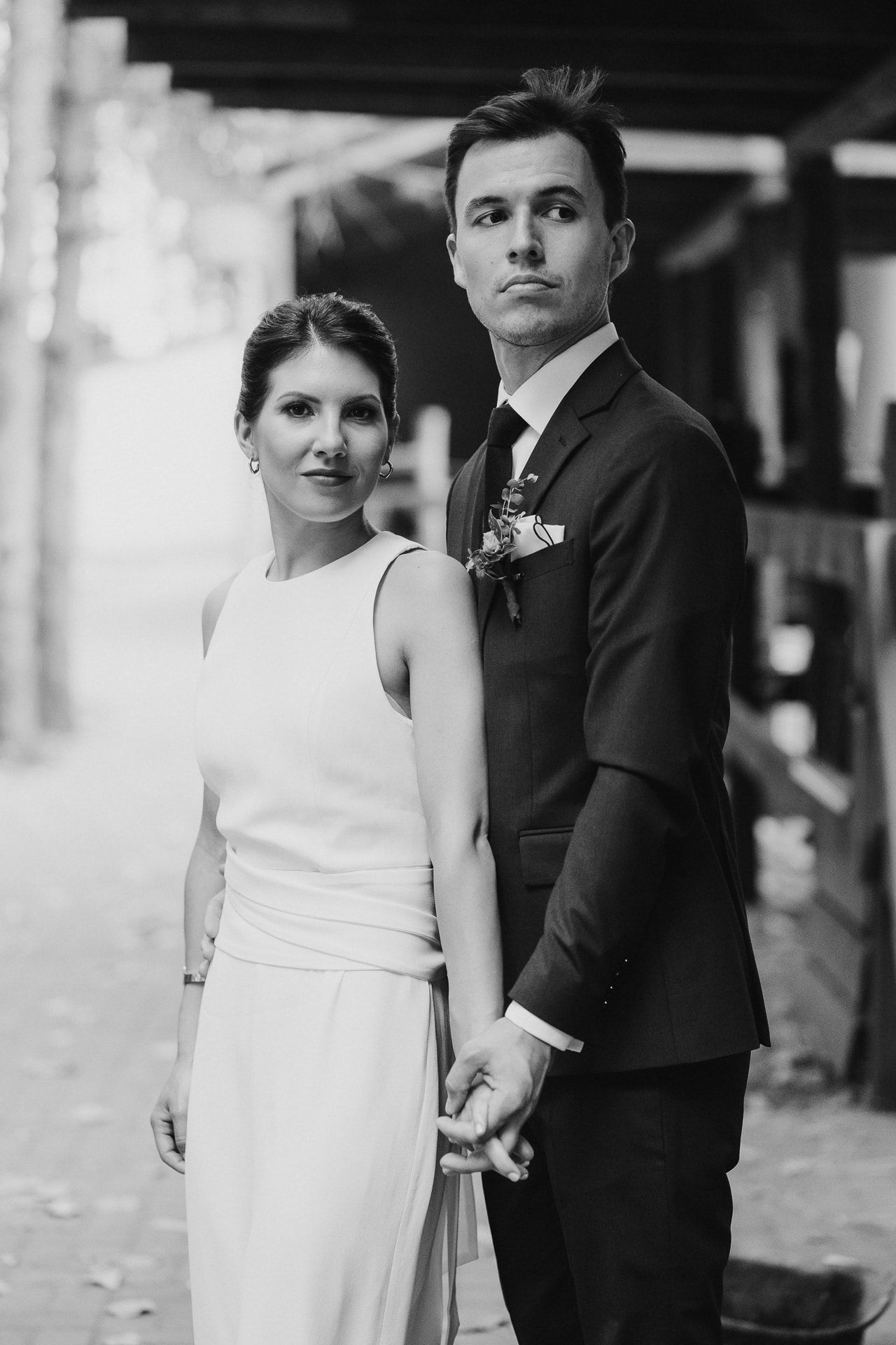 esküvői kreatív fotók Fanni és Gábor